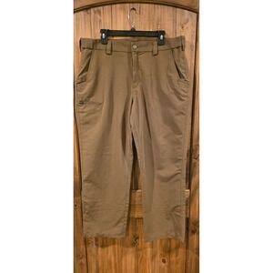 5.11 Tactical Fast-Tac Urban Pants Mens 38x32 Brown Flat Front Straight Outdoor